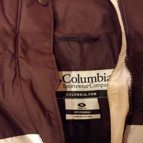 Womens M medium Columbia brown/pink winter jacket - Picture 2 of 5